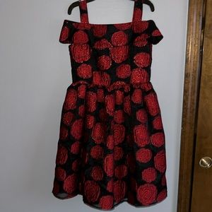 Rose patterned Belle Badgley Mischka dress. Size girls 16